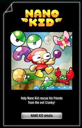 Help Nano Kid rescue his friends from the evil Cranky!